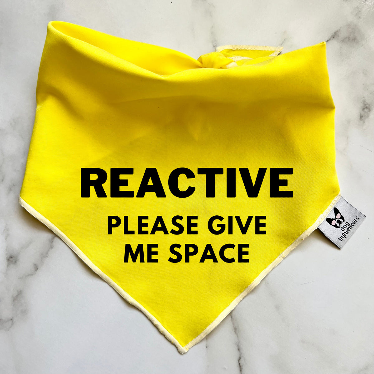 Warning Dog Bandana, Reactive Give Me Space, Nervous, Anxious Dogs