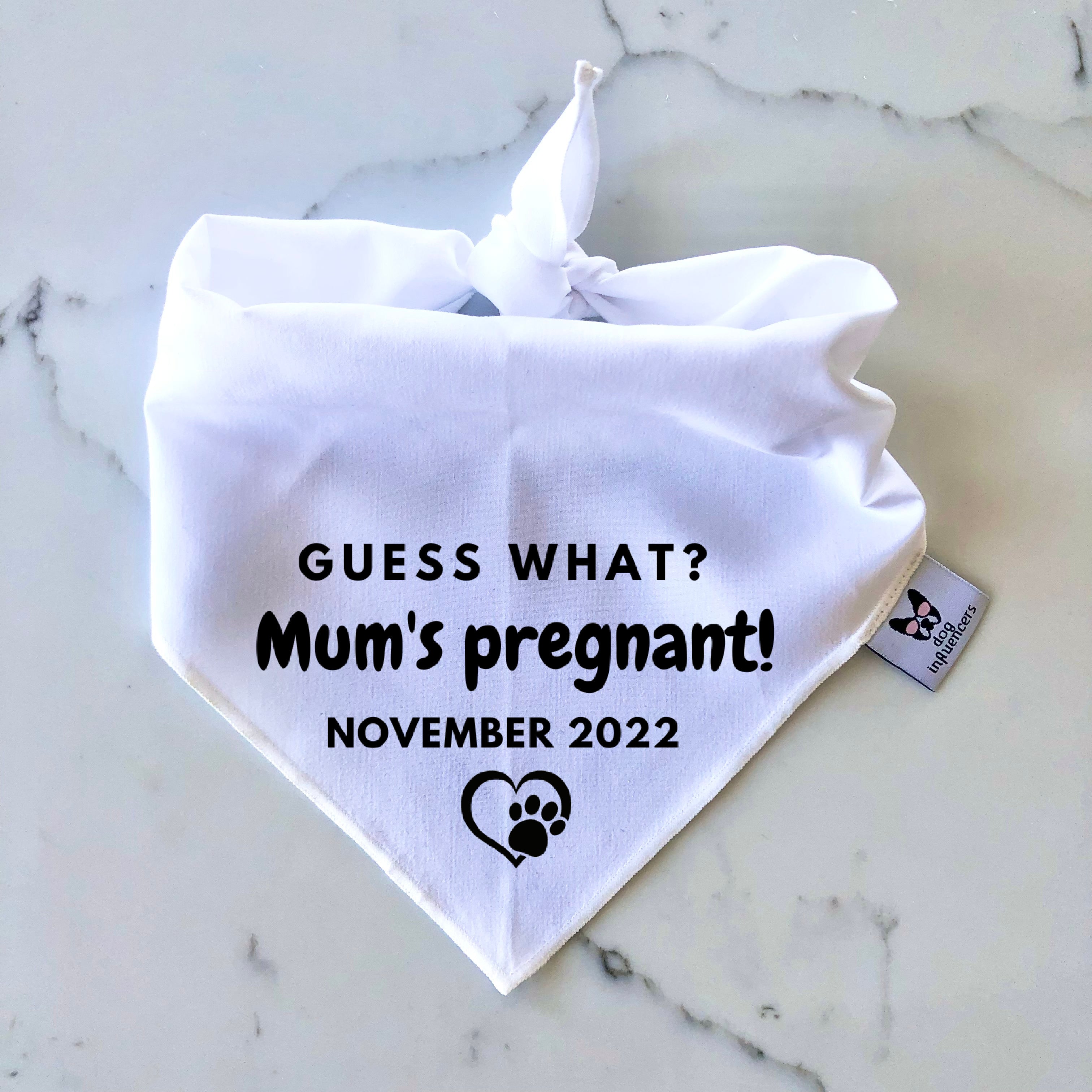 Guess what shop baby announcement